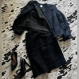 J. Crew Navy Women's Skirt Suit